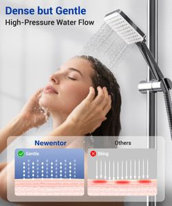 Newentor High Pressure Shower Head – Adjustable Water Saving