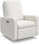 Graco Teddi Power Recliner Swivel Glider (Ivory Boucle) – GREENGUARD Gold Certified, CertiPUR-US Certified Foam, Electronic Power Recline, USB-A & USB-C Charger, Premium Cushioning & Comfort