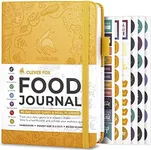 Clever Fox Food Journal Pocket - Daily Food Diary, Meal Planner to Track Calories & Nutrients, Weight Loss Tracker Notebook, 4x5.5” (Amber Yellow)