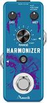 Amuzik Harmonizer Effect Pedal Octave Guitar Pedal Pitch Shift Detune for Electric Guitar True Bypass