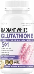 Liposomal Glutathione by Hayer for Skin Whitening 1000mg, 99% Skin Supplements 60 Tablets