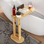 Yumkfoi Bathtub Side Tray with Adju