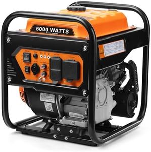 Oxseryn 5000-Watts Portable Inverter Generator, Gas Generator for Home Backup, 30A Outlet, RV Ready, ECO Mode, 60Lbs, EPA Compliment