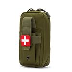 GINZER Molle Medical IFAK Pouch, EMT First Aid Pouch Bag, Tactical Emergency Survival Pouch, Empty Trauma Kit, Medical EDC Pouch for Outdoor Travel Camping Hiking Trekking, Climbing Hunting