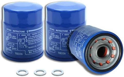 3PCS Oil Filter - Upgraded Version CMDOCK 15400-PLM-A02 + Washers,Compatible with Honda Accord,CR-V, Civic、Odyssey and Acura Oil Filter Systems (3)