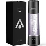 ALTHY Performance Nanobubbles Hydrogen Water Bottle Generator - SPE&PEM Dual Chamber Technology - Certified H2 Concentration - Battery&Time Display