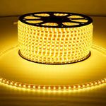 KoStar LED Flexible EL Wire LED Rope Strip Tube Glow Diwali Christmas Lights Dance Party Decor (Warm White, 5 Meter)