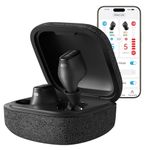 Cearvol Wave Lite Smart Hearing Amplifier for Adults with Bluetooth App Control AI Noise Reduction AUX-in OVR Rechargeable Noise Reduction, Midnight