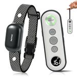 PATPET Shock Collar for Dogs - 4000FT Dog Training Collar with Remote, IPX7 Waterproof 4 Modes(Beep/Vibration/Shock/Safe) Dog Shock Collar, Rechargeable E-Collar for Small Medium Dogs (Dark Grey)