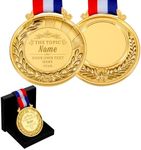 Custom Medals for Awards Personalized Medals Bulk Gold Winner Participation Medal Awards for Kids Adults Student Sports Competitions Contests Academic Medals with Neck Ribbon