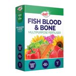 Doff Fish Blood And Bone Multipurpose Fertiliser– 2Kg Fast-Acting Plant Food for Healthy Growth of Flowers, Fruit, Vegetables & Shrubs – Nutrient Enriched – Encourages Root Development – Ready to Use