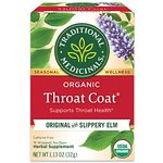 Pack of 1 x Traditional Medicinals Organic Throat Coat Herbal Tea - Caffeine Free - 16 Bags