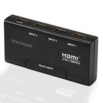 Blackweb 3-Device HDMI Switch with Remote Control - Premium Quality