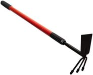 KINEDOO Hoe Cultivator 2 in 1 46 Inch Telescoping Hand Garden Tools Hula Tool Long Handle for Gardening Weeding Planting Loosening Soil