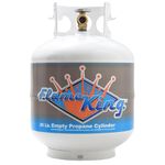 Flame King YSN201 20LB Empty Steel Propane Tank Cylinder with OPD Valve, DOT and TC Compliant