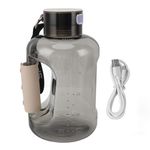 1.5L Hydrogen Water Bottle, Rich in Antioxidant Hydrogen, Large Capacity Generator for Enhanced Performance (Black)