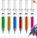 JOYIN Syringe Pens Bulk Party Favors 36pk- Retractable Fun Nurse Pens, Multi Color Novelty Pens, Nursing School Supplies, Halloween Party Favors