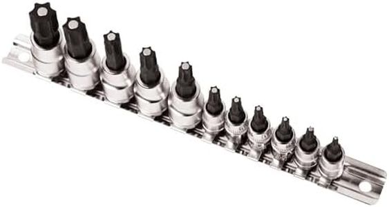 Performance Tool W38801 Magnetic Tip Socket Set with Chrome Vanadium Alloy Steel and S2 Steel Bits for Strength and Corrosion Resistance