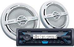 Sony DXS-M5511BT Marine Digital Media Receiver with Bluetooth and 6.5" Dual Cone Speakers (White)