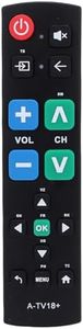 Plyisty Big Button Universal TV Remote Control for Elderly, Big Button TV Remote Control, No Programming, Easy Access, Simple to Use, NOT for Streaming