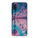 Case for ZTE Zmax 11 Z6251 Soft Cell Phone Case Black Silicone Mobile Back Protective Cover (Sky Beach)