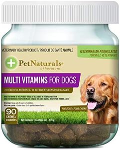 PET NATURALS, Multi Vitamins for Dogs, Daily Multivitamin with 24 Healthful Nutrients, 90 Bite-Sized Chews Brown