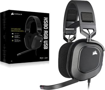 Corsair HS80 RGB Gaming Headset – Wireless Surround Sound PC Headphones