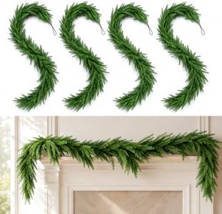 Norfolk Pine Garland, 4 Pack 6 FT Christmas Greenery