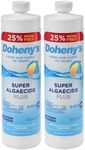 Doheny's Super Algaecide Plus | 100% Professional-Grade | Effective Against Most Types of Algae | 7.1% Chelated Copper (Chelated to Protect from Staining) | Non-Foaming Formula | (2) 40oz Bottles