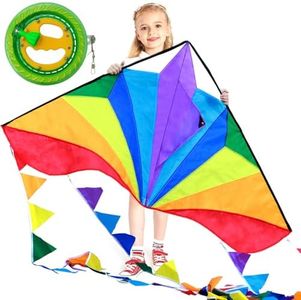 HONBO Rainbow Kite and Kite Spool