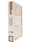 TopTech TT-FM-1625 Ready to Use TechPure TTFM1625 Air Filter 16x25x4 Top Tech OEM Cartridge 16 by 25 by 4 in Furnace MERV 11 for Carrier TT-MAC-1625 with Dakota Supply Installation Sticker