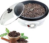 DSONE 220-240V Electric Coffee Roaster Household Machine,Clear lidconbenient to see the inside change, 800g Non-Stick Coffee Bean Roasting Machine