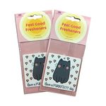 Unique Cat Design Square Air Freshener - Feel Good Message - Made in UK (2)