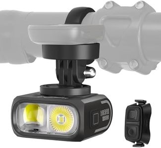 Magicshine Hori 1300 Bike Lights for Night Riding, High and Low Beam, USB-C Rechargeable Bike Headlight, IPX 6 Waterproof Bike Front Light for Road Urban Cyclists-1300 lumens