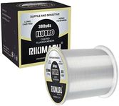 RIKIMARU Fluoro Fishing Line, 100% Fluorocarbon Coated Fishing Line (Clear, 8LB/0.26mm/300Yds)