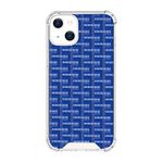 Xioolia ZHENGQIG Clear Case Fits iPhone 13 with Fashiin Designer T Dots Blue Ultra Drop-Proof Transparent with Four Corners TPU Silicone Soft Slim Shock-Absorbing Cover