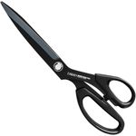 CANARY Japanese Sewing Scissors for Fabric Cutting 10.5 Inch, Black Scissors Heavy Duty All Purpose Scissors, Japanese Stainless Steel Nonstick Coating, Made in Japan, Black (SE-265F)