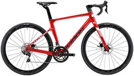 KABON Full Carbon Road Bike, 700C Carbon Fiber Frame Road Bike with Shimano 105 22 Speed Disc Brake Racing Bicycle with Carbon Wheelset (58cm, Red)