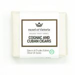 Henri et Victoria Cognac and Cuban Cigars Olive Oil Soap For Men – Long-Lasting Scent With Nourishing Cocoa Butter & Moisturizing Castor Oil – Handmade, Men’s Natural Soap