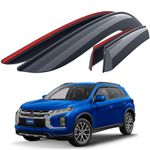 Goodyear Tape-on Car Wind Deflectors for/compatible with Mitsubishi ASX 2010-2023 SUV - Car accessories - Rain Deflectors - Let Fresh Air In During Rain - Sunshades - Reduced Wind Noise-4 Pcs
