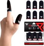 Progameplays Small Size Finger Sleeves for Gaming, Pubg Cod Mobile Phone, Breathable, Anti Sweat, Anti Dryness, Gaming Phone Compatible, Ultra Sensitive Finger Gloves (Blue)