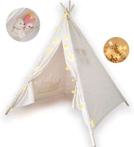 Midoook Teepee Tent for Kids,Kids Teepee Tent for Boys & Girls,Canvas Child Tent,Toddler Tent Tipi Tent Kids Love Fodable Play Tent,Kids Indoor Play Tent