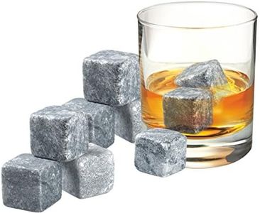 Avanti Soapstone Whisky Rocks with Velvet Pouch and Box 9 Piece Set, Multicolor