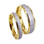 Everstone Wedding Band Couple Ring Sets Engagement Ring Sets Titanium Ring Sets UK size H to Z7