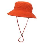 Home Prefer Unisex Mens Womens Lightweight Breathable Daily Summer Boonie Hat Sun Protection Bucket Hat Outdoor Fishing Hat, Orange