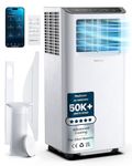 Pro Breeze® 12000 BTU Portable Air Conditioner - Smart Home WiFi Compatible with 24-Hour Digital Timer, Smart Display & Window Venting Kit Included - Air Conditioning Unit for Home & Office