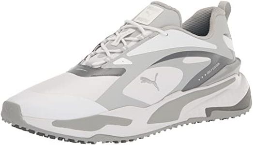 Puma Golf Men's Gs-Fast Golf Shoe, Puma White-High Rise-Quiet Shade, 12.5