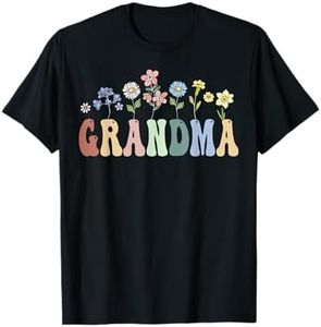 Grandma Gifts Women Wildflower Floral Design Grandma T-Shirt