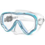 Kids Diving Mask, 180° Panoramic Swimming Goggles with Nose Cover, Anti-Fog Child Swim Goggles, Tempered Glass Swim Mask for 3-12 Kids, Children