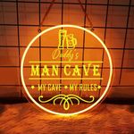 Personalized Man Cave Neon Sign, Neon Sign Man Cave, Man Cave Sign Led, Man Cave Light Up Sign, Man Cave Wall Decor, Man Cave Wall Art